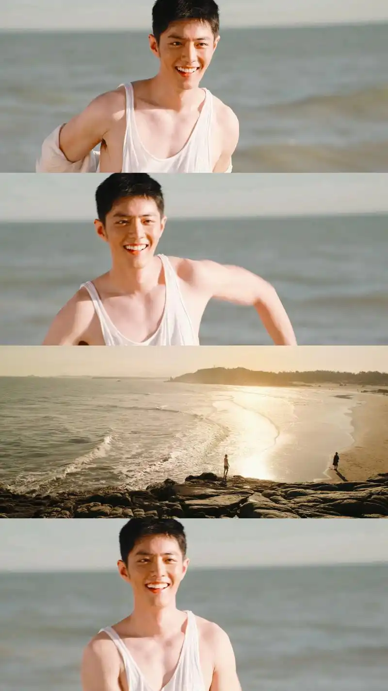 肖战顾一野海边照:爱了爱了