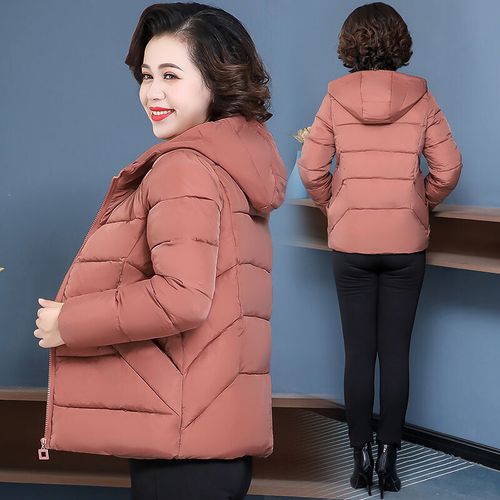迪鲁奥(diluao)冬装外套女羽绒服女短款新款中年妈妈装小羽绒服女加厚