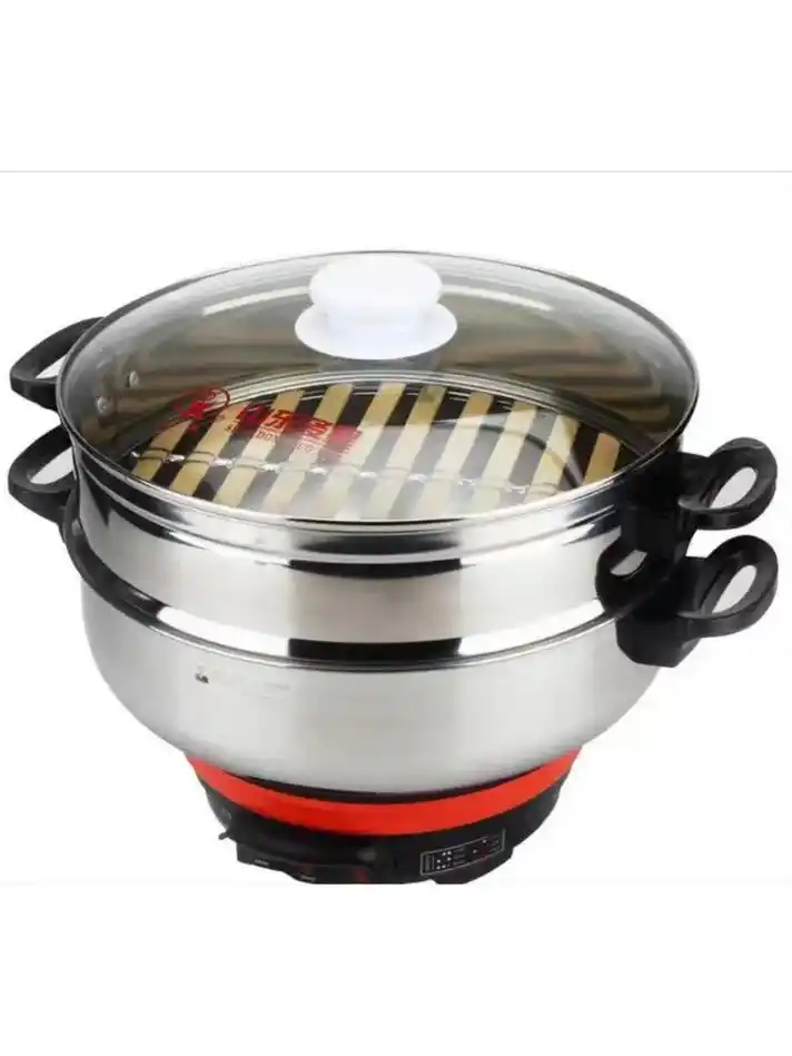 多星电热锅真的太好用啦!31厘米大容量,不锈钢材质,多功能爆 - 抖音