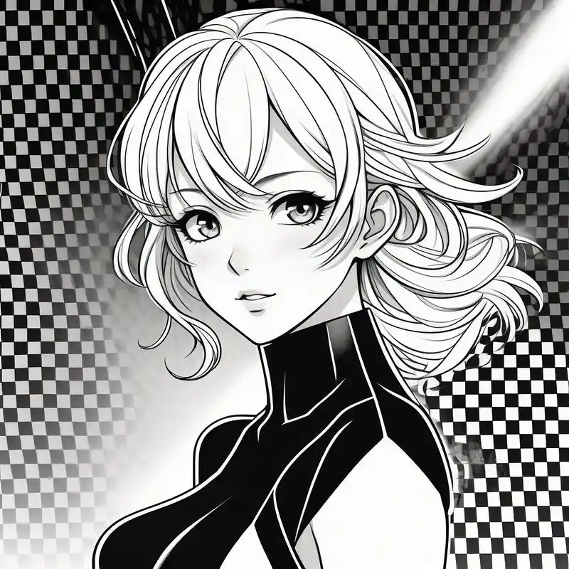 78白发美少女,漫画风头像78