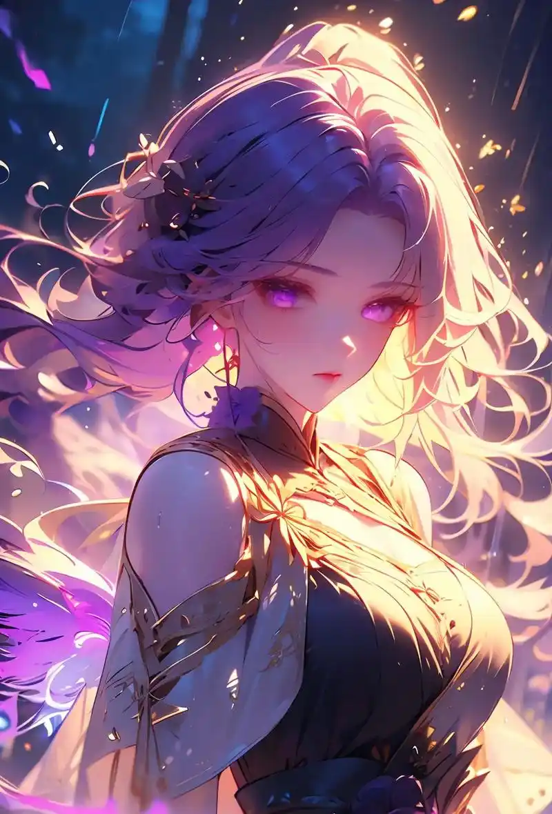 云曦|二次元|国漫女神|紫发美人.#二次元美图 #动漫少女 - 抖音