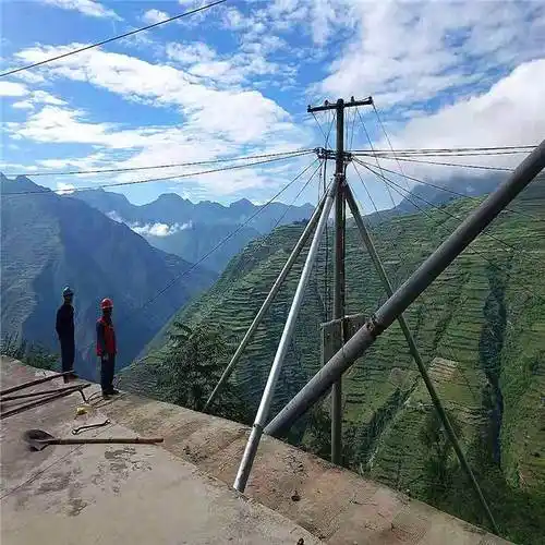 电线杆起立机双杆抱杆价格15米铝合金立杆器配件