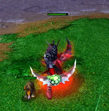 前一后拿蛋刀冲锋姿势魔兽争霸暗夜精灵恶魔猎手也是一前一后冲锋姿势