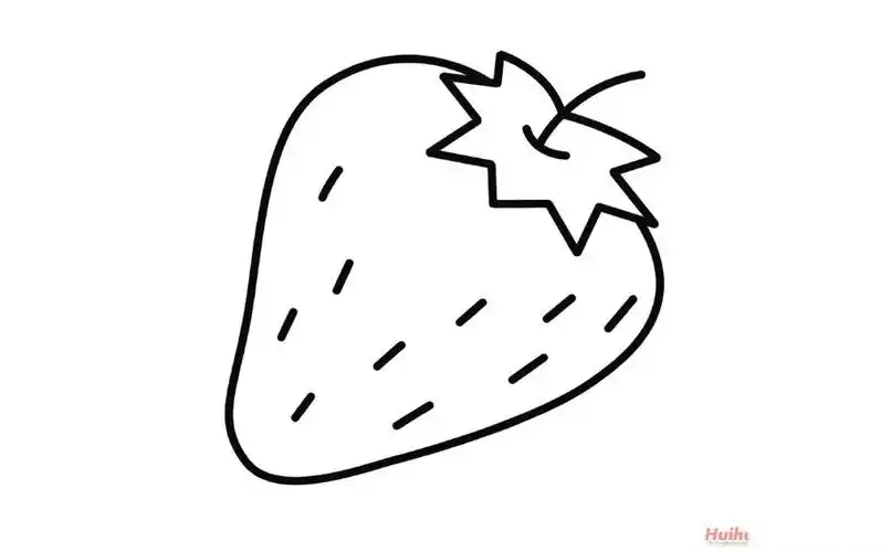 草莓简笔画画法草莓简笔画分步骤详解
