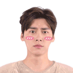 李易峰gif红脸蛋gif帅哥gif抿嘴gif