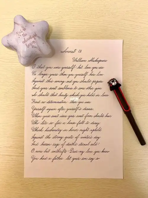 英文手写  #手写英文  #莎士比亚  #英文书法  #每日手写