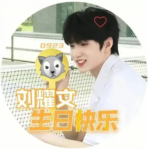 刘耀文生日应援头像