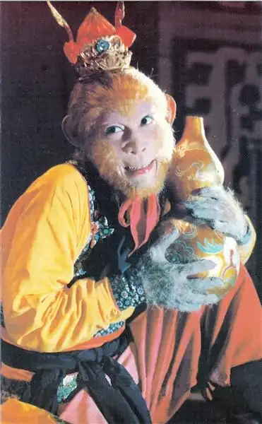 《西游记》中六小龄童饰演的孙悟空形象