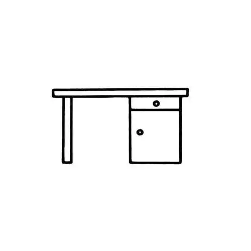 桌子简单画法家具类-儿童简笔画大全