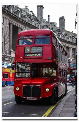 欧洲行-伦敦城市交通标志《红色双层巴士》