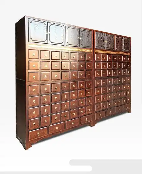 实木中药柜斗柜 中药柜实木诊所中医斗柜经济型家用中药斗药橱水曲柳