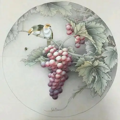 花鸟小品工笔画