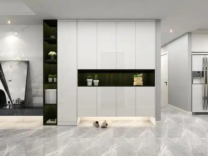 简约现代风格装修鞋柜设计
