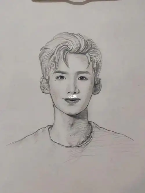 画画  #手绘  #画画的日常  #白敬亭  #速写头像