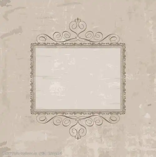 在垃圾背景的复古框架