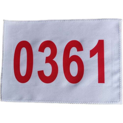 马拉松田径运动会运动员号码布牌定做学校跑比赛号码簿帆布春亚纺