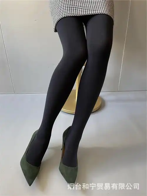 工厂现货加绒加厚连裤袜400d华润厚木crc atsugi黑色空姐灰打底袜