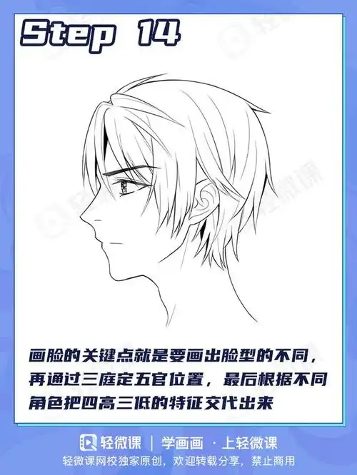 一步一步教你画帅哥的侧脸,保姆级帅哥侧脸画法,快来学习吧!