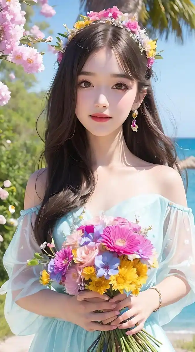 最美花园美女,做个美美的小仙女 吧甜系女孩 二次元美图壁纸大全 二