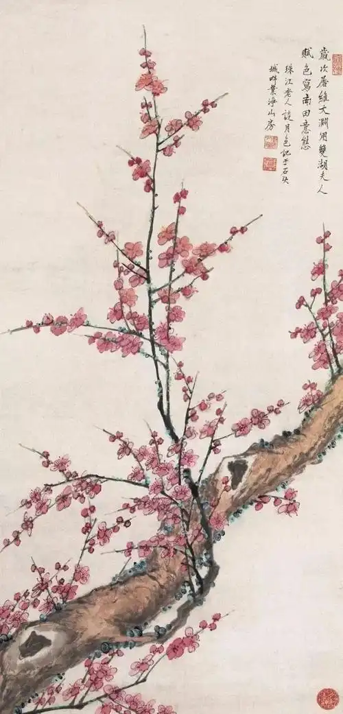 这五位女画家的梅花,争芳斗艳|国画|齐白石|张大千|工笔_网易订阅