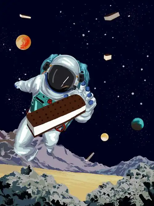 宇宙飞行员与巧克力的故事