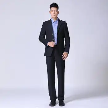 铁路男士制服路服西装套装秋工作服男职业装铁路局新式西服外套 铁路