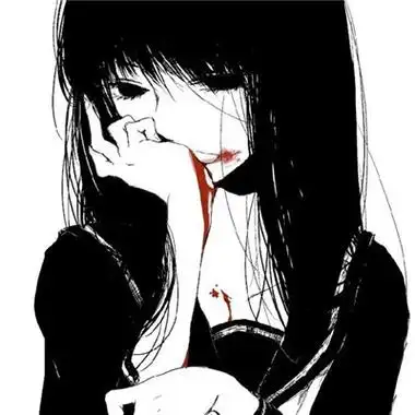 动漫头像女生冷酷血腥高清冷酷的血腥动漫女生头像图片