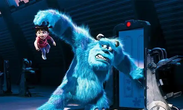 萨利和阿布《怪物公司》,毛怪萨利是怪物公司最出色的员工,吓哭的小孩