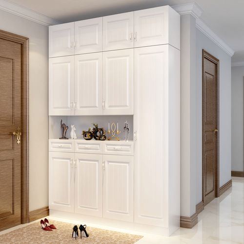 进门玄关鞋柜一体柜子靠墙门厅入户欧式家用鞋柜