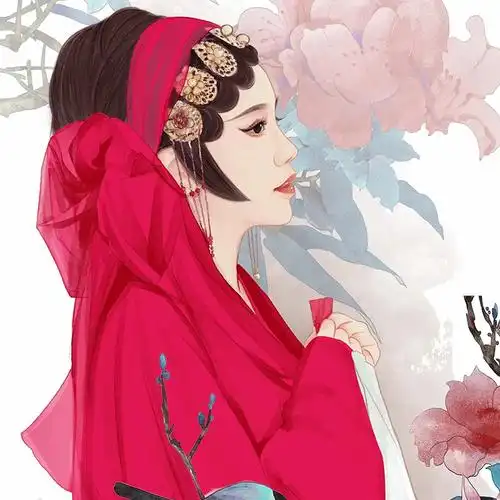 水彩古风真人照片手绘人物形象头像制作小说封面插画设计约稿代画