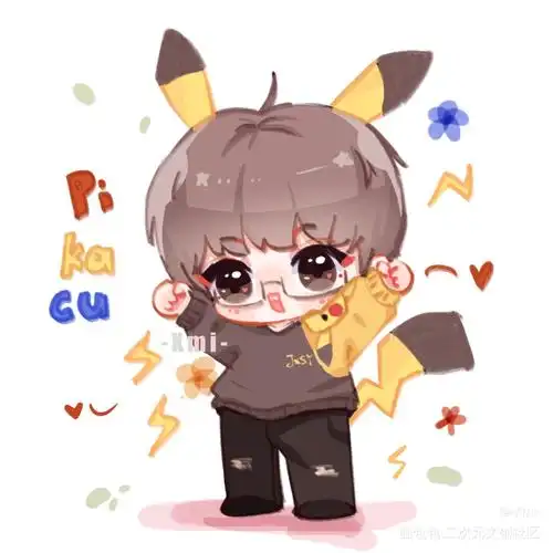 皮卡景～_cv圈景向谁依q版绘画作品