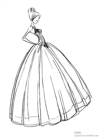 动漫人物简笔画服装设计