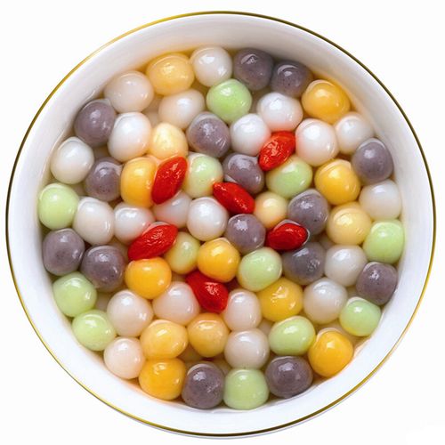 小圆子300g无馅糯米珍珠彩色汤圆酒酿丸子冷冻方便甜品元宵