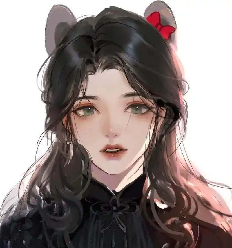 偏暗黑系的女生头像 "midsummer is orange flavor, the sweetness of