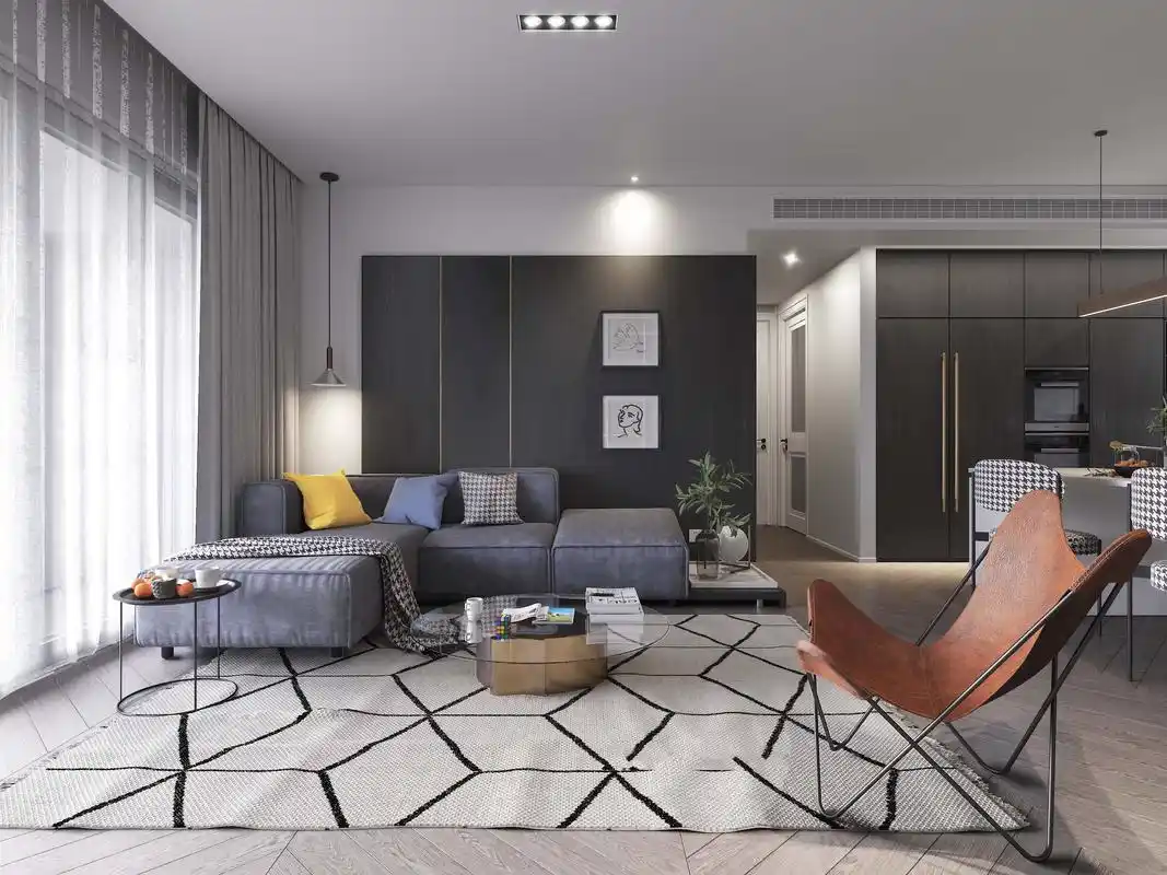 现代三居室85平米8万-北大资源博雅1898装修案例-广州房天下家居装修