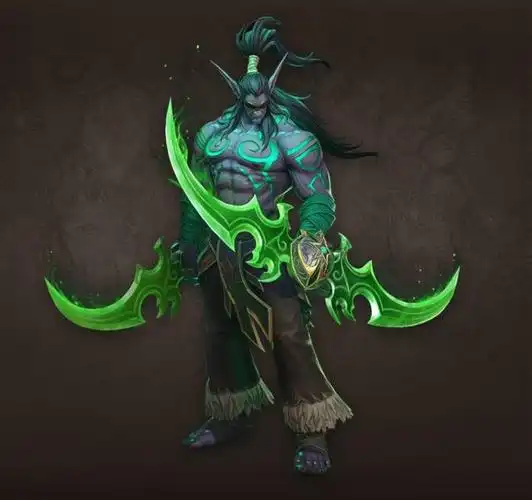 伊利丹,魔兽里另一大人气角色,十七年前的他还没变为恶魔.
