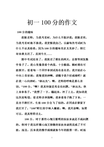 初一100分的作文.doc