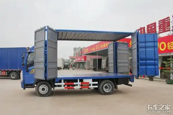 全开门车厢,4米2到9米6的的货车都有应用,其中4米2车型拥有此类正规