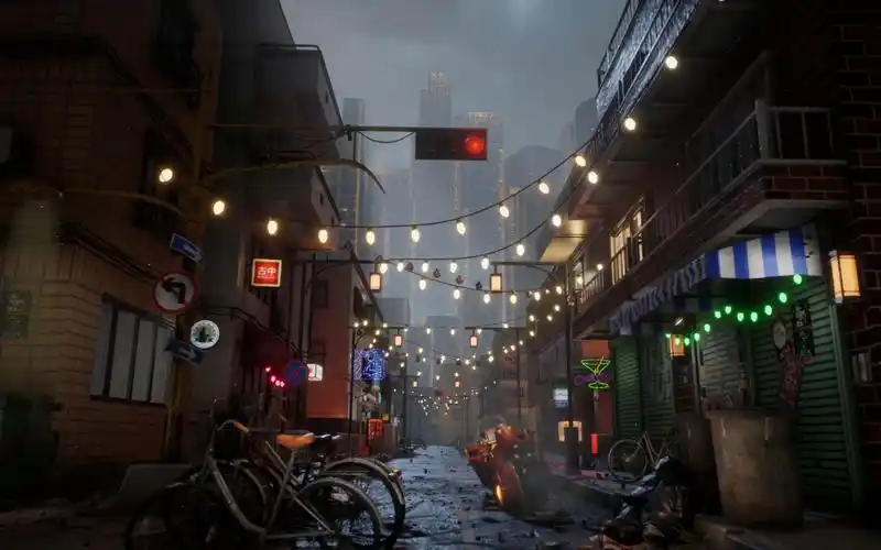 cyber street 赛博朋克街道