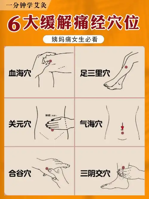 缓解痛经穴位姨妈痛女生必看