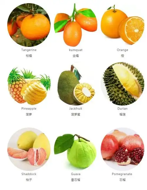 史上超全水果英文名称汇总及配图干货收藏