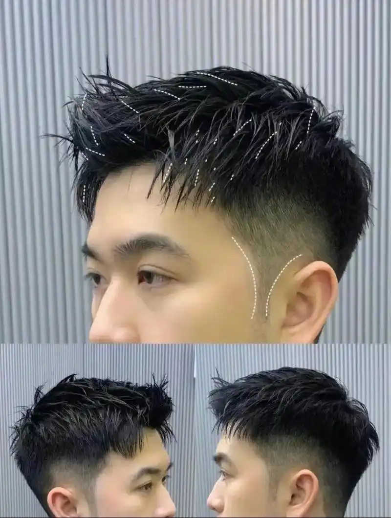 男士前刺.#附近哪里做头发好 #同城美发店推荐 #男士发型设 - 抖音