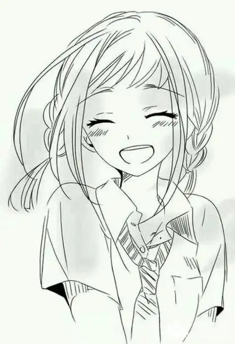 手绘女生男生长发短发转载二次元古风动漫人物铅笔画作品铅笔画 手绘