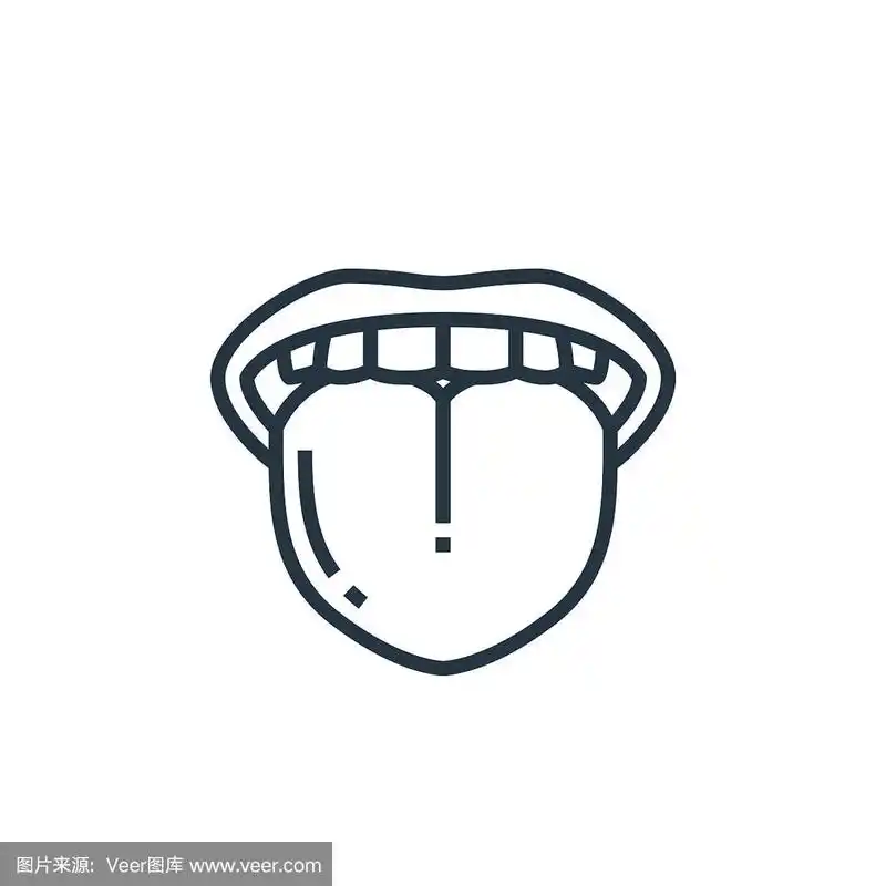 舌头可编辑的中风.