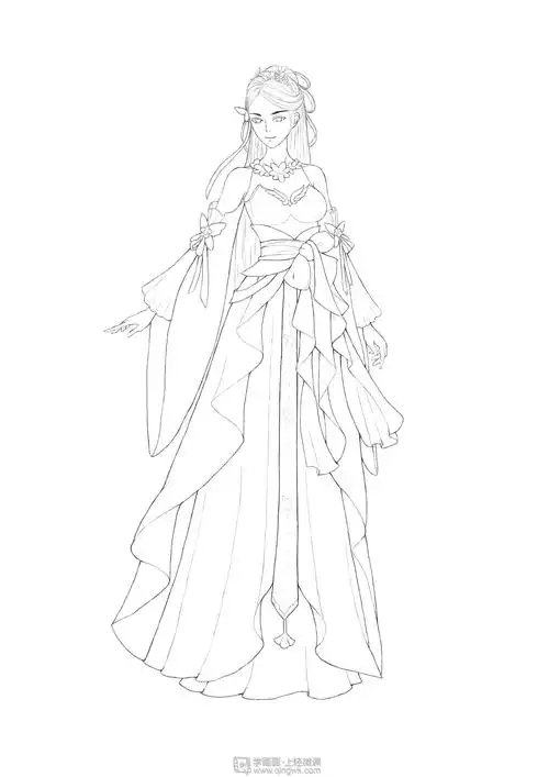 古风人物设计和线稿绘制角色草图设计基础提高训练