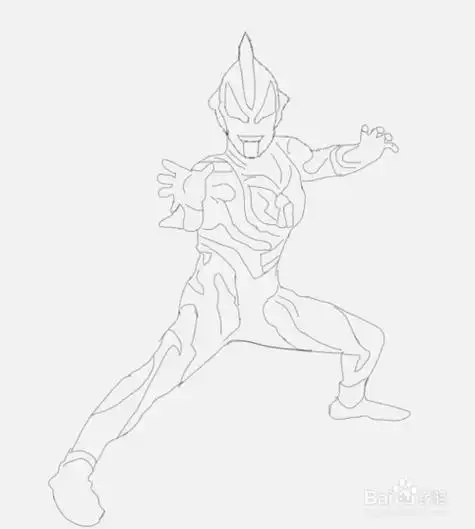 捷德奥特曼终极战斗仪简笔画