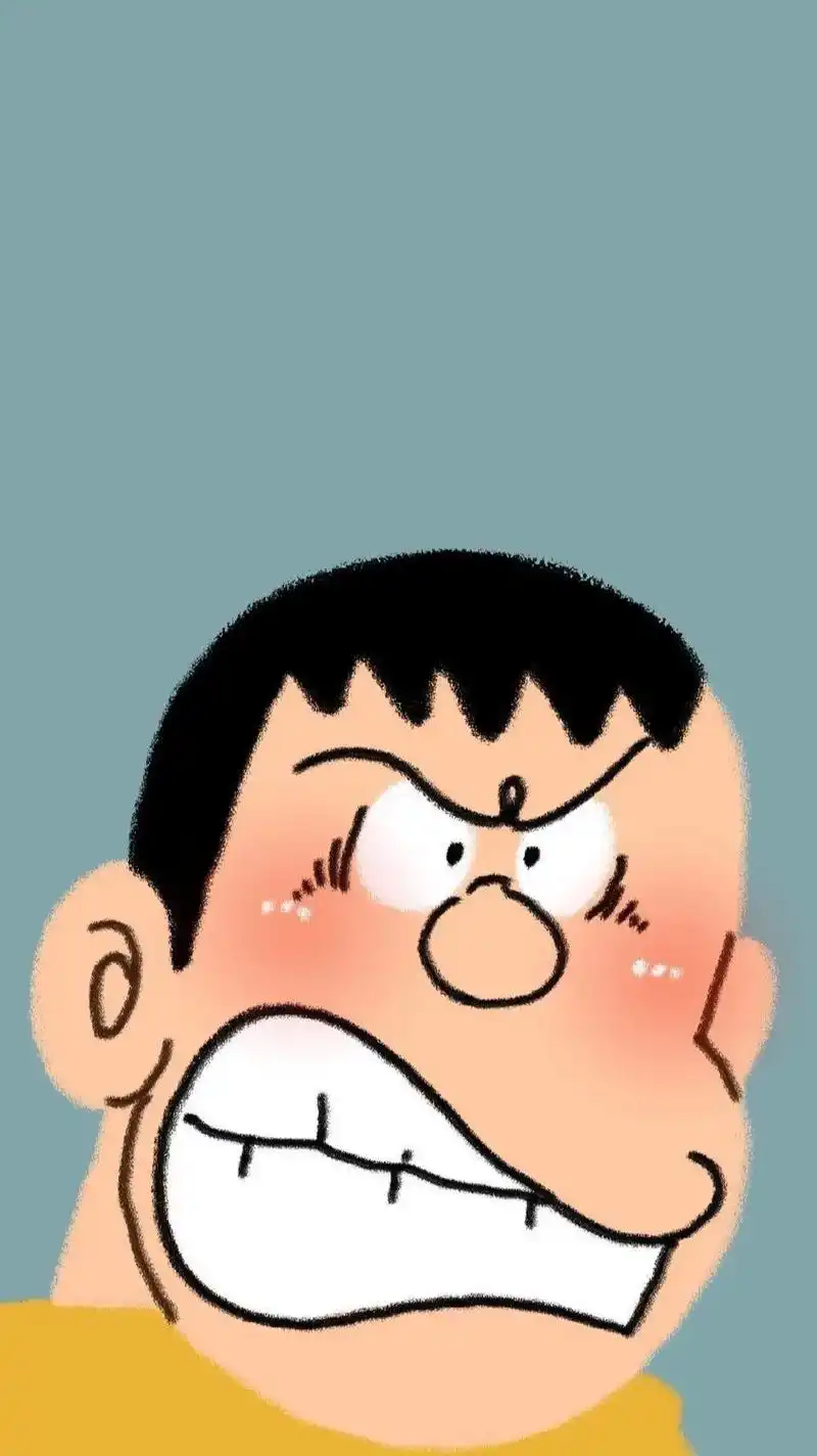 壁纸#胖虎#哆啦a梦#炫图壁纸 #图文伙 - 抖音