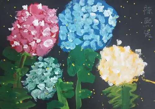 其它 盛夏的美篇 写美篇本周的主题是《绣球花》 本次课堂上我们通过