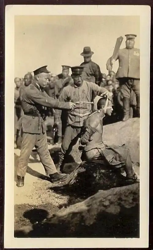 记录>上世纪初枪决犯人全过程