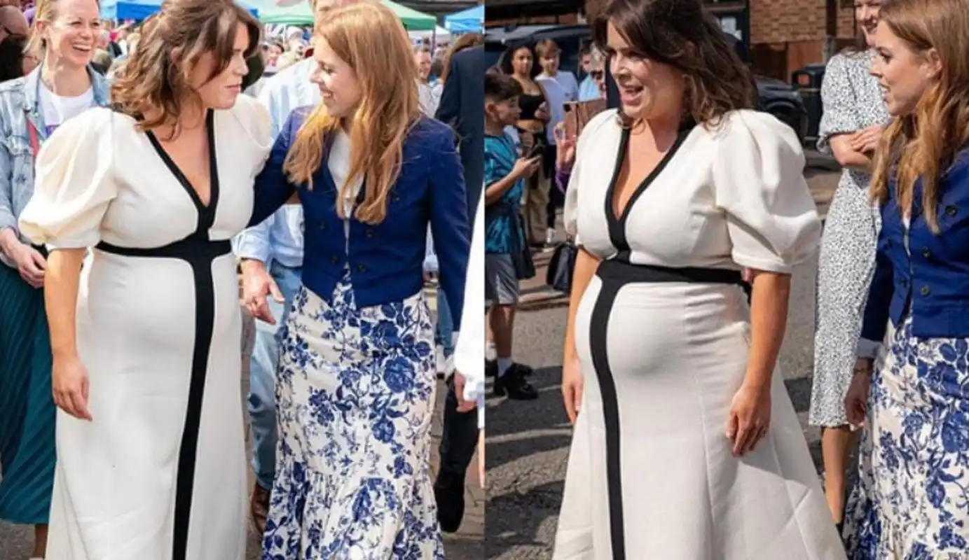 尤金妮公主在加冕礼的最新照片中展示了她的大肚子!